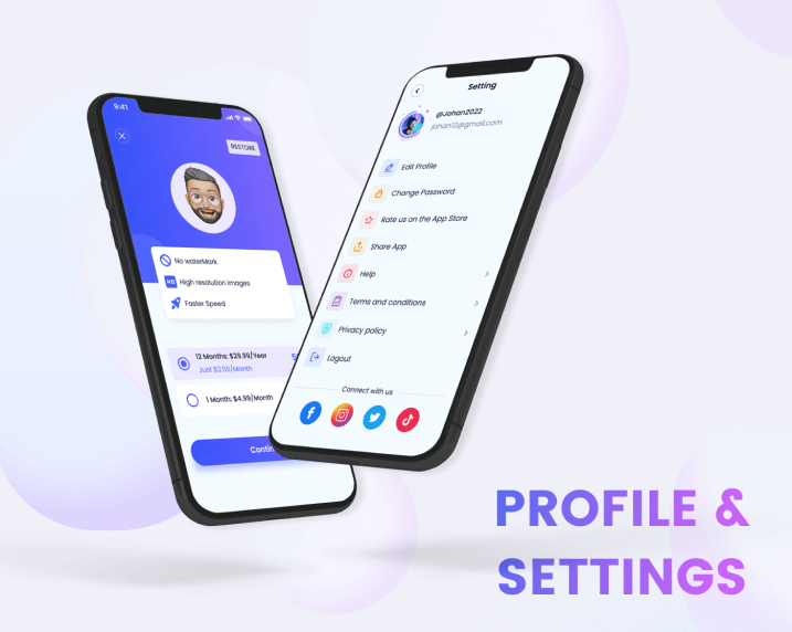 
Profile setting